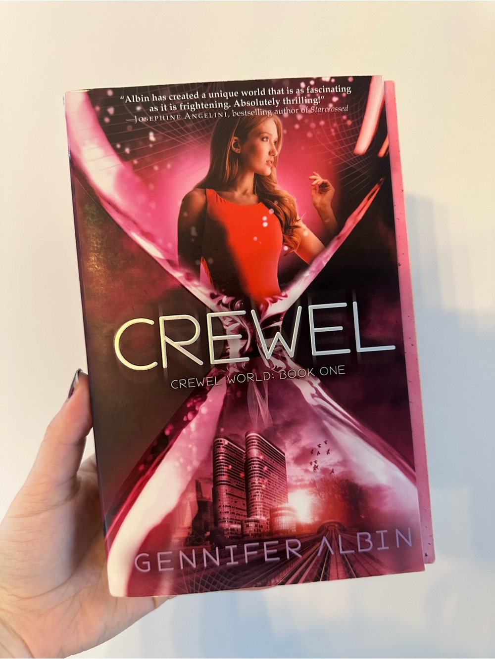 Crewel by Gennifer Albin - Pink & Black Hardcover Paperback